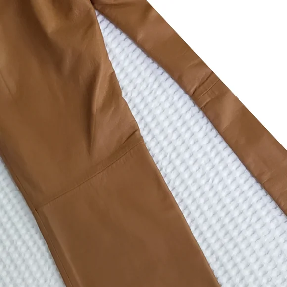 STEVE MADDEN vintage high waisted flare leg leather pants 10 - Picture 4 of 9